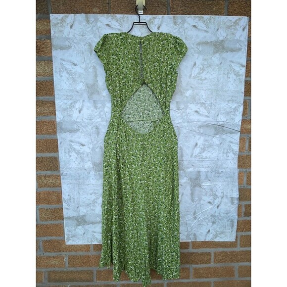 Reformation Gavin Dress Samantha in green floral size 6 - Picture 7 of 13
